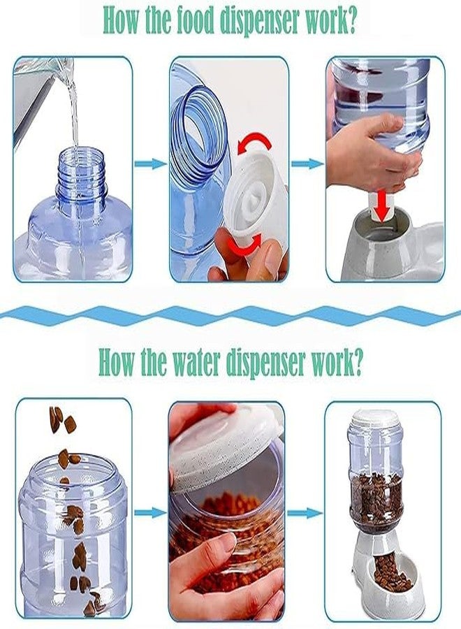 Dino's DINOS Self-Dispensing Gravity Pet Waterer, Small | Automatic Pet Water Dispenser 3.8L Large Capacity Self-Dispensing Gravity Pet Feeder Waterer Cat Dog Feeding Bowl Drinking Water (1Pcs) (Multicolor) - Image 3